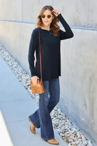 Basic Bae Full Size Round Neck Long Sleeve Top - Update AvenueT-ShirtsTrendsi100101192860764100101192860764bde050a0 - 3ec9 - 4ac2 - 88db - e84d0fdd52e2 - MaxBlack