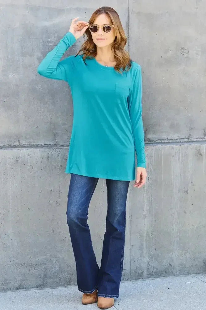 Basic Bae Full Size Round Neck Long Sleeve Top - Update AvenueT-ShirtsTrendsi1001011928664821001011928664822d27aa0b - 0240 - 42eb - 9514 - a136e9c74725 - MaxCerulean