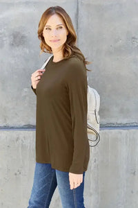 Basic Bae Full Size Round Neck Long Sleeve Top - Update AvenueT-ShirtsTrendsi100101317792368100101317792368a0848dec - de4b - 4651 - 8e1b - 6ea61acec550 - MaxDark Brown