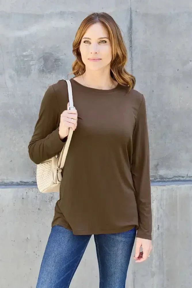 Basic Bae Full Size Round Neck Long Sleeve Top - Update AvenueT-ShirtsTrendsi100101317792368100101317792368142c2214 - 52e5 - 41d4 - ab59 - 2078969ac427 - MaxDark Brown