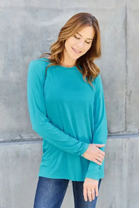 Basic Bae Full Size Round Neck Long Sleeve Top - Update AvenueT-ShirtsTrendsi1001013177987501001013177987504baa8fc3 - 7028 - 4473 - ba10 - 4baab690ff27 - MaxCerulean