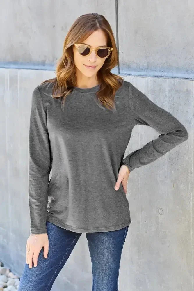 Basic Bae Full Size Round Neck Long Sleeve Top - Update AvenueT-ShirtsTrendsi10010131779978710010131779978742f6f567 - b9a6 - 4344 - b7d8 - 43d885648ff8 - MaxDark Gray