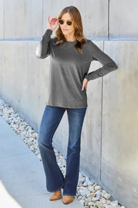 Basic Bae Full Size Round Neck Long Sleeve Top - Update AvenueT-ShirtsTrendsi1001013177997871001013177997877a995ad7 - 0b55 - 424e - 828f - 4b30faf6485a - MaxDark Gray