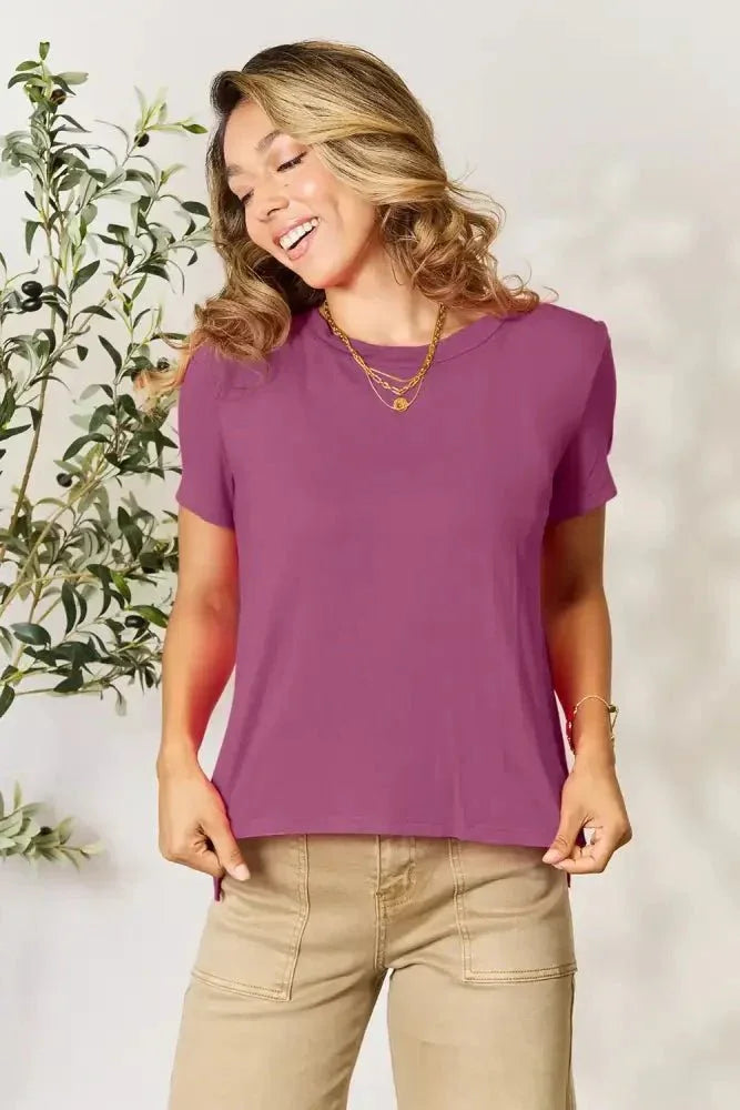 Basic Bae Full Size Round Neck Short Sleeve T-Shirt Plus Size - Update AvenueT-ShirtsTrendsi1001016429702841001016429702845fe6056050e044ccae41da7604fe8cf5 - MaxPurple
