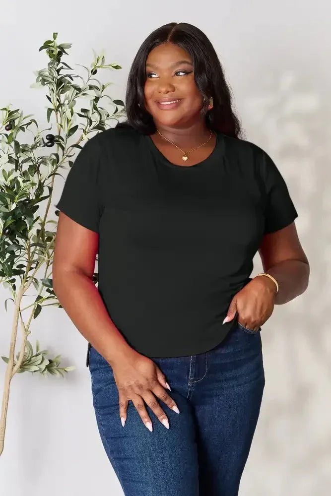 Basic Bae Full Size Round Neck Short Sleeve T-Shirt Plus Size - Update AvenueT-ShirtsTrendsi100101642973083100101642973083c956196cb0a943be811c467bc70eaa94 - MaxBlack