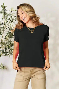 Basic Bae Full Size Round Neck Short Sleeve T-Shirt Plus Size - Update AvenueT-ShirtsTrendsi100101642973083100101642973083595ad38dbe944509a16bffa21d40c5f2 - MaxBlack