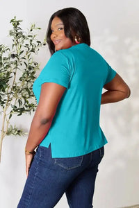 Basic Bae Full Size Round Neck Short Sleeve T-Shirt Plus Size - Update AvenueT-ShirtsTrendsi100101642973442100101642973442e8394833a13d4df08b2bd8c3e7f0c447 - MaxTurquoise