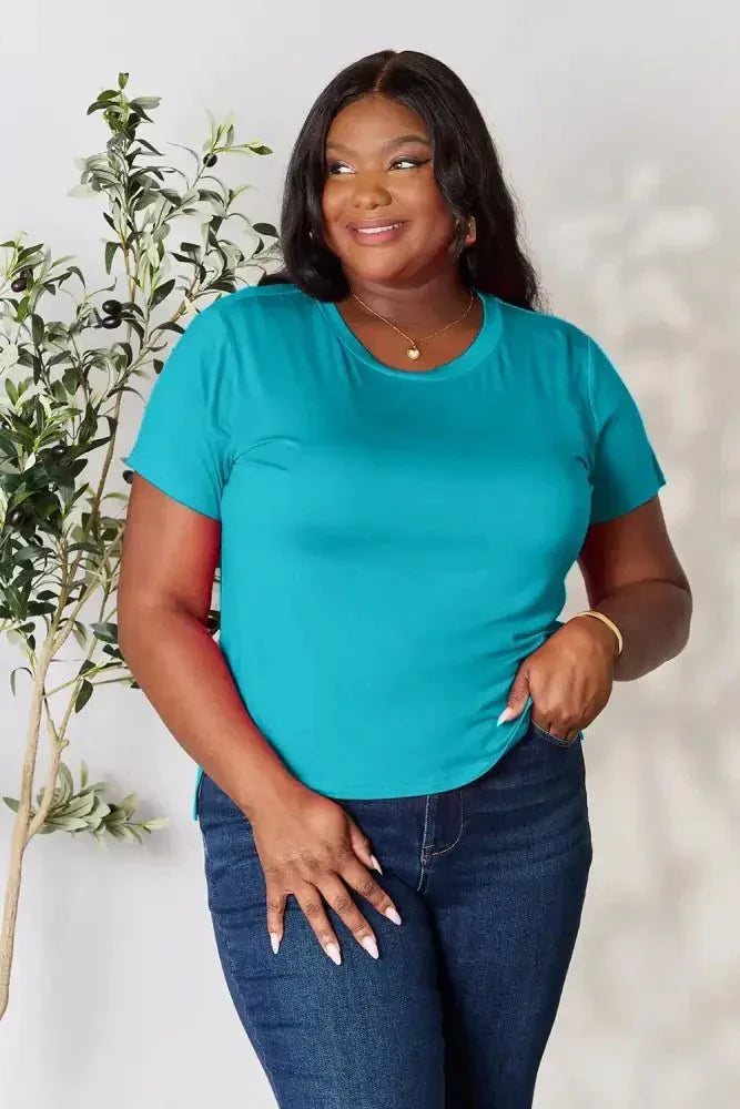 Basic Bae Full Size Round Neck Short Sleeve T-Shirt Plus Size - Update AvenueT-ShirtsTrendsi100101642973442100101642973442eae4e247957c483a88aaaed3109decb4 - MaxTurquoise