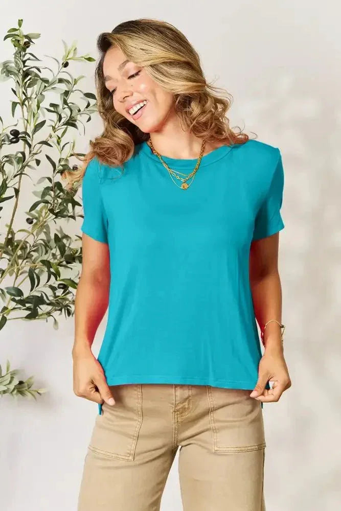 Basic Bae Full Size Round Neck Short Sleeve T-Shirt Plus Size - Update AvenueT-ShirtsTrendsi100101642973442100101642973442ad6b7767dc6d4d939d07cda0c759f695 - MaxTurquoise