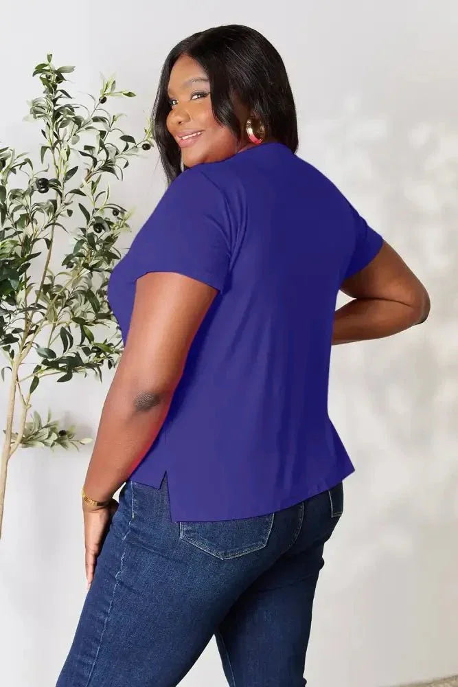 Basic Bae Full Size Round Neck Short Sleeve T-Shirt Plus Size - Update AvenueT-ShirtsTrendsi10010164297418010010164297418087ab00cbe6c44341bc64fe1f510478f3 - MaxRoyal Blue