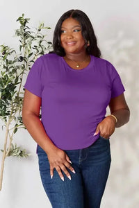 Basic Bae Full Size Round Neck Short Sleeve T-Shirt - Update AvenueT-ShirtsTrendsi100101880591397100101880591397c5de717282cb45caaff52a652ab4b339 - MaxPurple