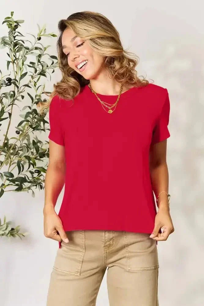 Basic Bae Full Size Round Neck Short Sleeve T-Shirt - Update AvenueT-ShirtsTrendsi1001018805954411001018805954414a08b5a33d3d4694b4c4a485134312ff - MaxRed