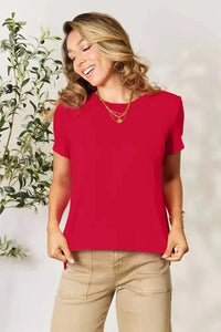 Basic Bae Full Size Round Neck Short Sleeve T-Shirt - Update AvenueT-ShirtsTrendsi1001018805954411001018805954414a08b5a33d3d4694b4c4a485134312ff - MaxRed