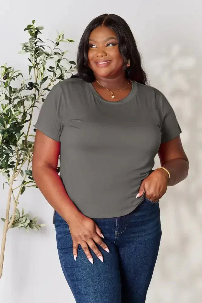 Basic Bae Full Size Round Neck Short Sleeve T-Shirt - Update AvenueT-ShirtsTrendsi1001018805997131001018805997131cb80407eda749fcaf9252b4fe601556 - MaxDark Gray