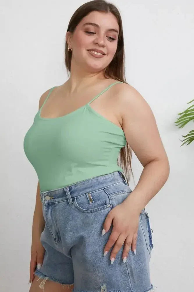 Basic Bae Full Size Round Neck Slim Cami Plus Size - Update AvenueTrendsi1001012065267551001012065267551312ab35 - 3c55 - 4942 - 973f - c5880e3463ff - MaxLight Green