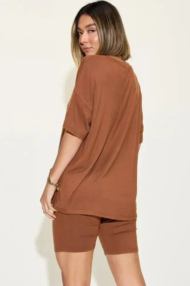 Basic Bae Full Size V - Neck Drop Shoulder T-Shirt and Shorts Set - Update AvenueDaily EssentialsTrendsi100100951111001100100951111001b7c6ef5b - 6bf4 - 4f44 - b5b8 - eeca1105ccdc - MaxBrown