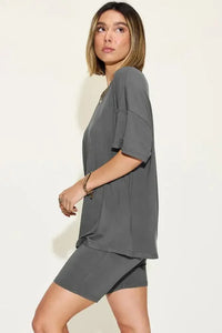 Basic Bae Full Size V - Neck Drop Shoulder T-Shirt and Shorts Set - Update AvenueDaily EssentialsTrendsi100100951112532100100951112532ce5a6699 - e530 - 41e1 - acd3 - d2fad2625cea - MaxDark Gray