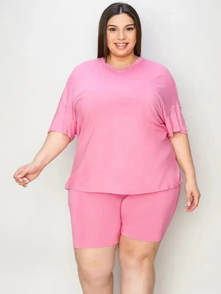 Basic Bae Full Size V - Neck Drop Shoulder T-Shirt and Shorts Set - Update AvenueDaily EssentialsTrendsi100100951117542100100951117542ac84ed61 - 2a1b - 4454 - b80c - 8562555d485f - MaxPink