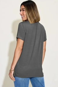 Basic Bae Full Size V - Neck High - Low T-Shirt - Update AvenueT-ShirtsTrendsi100100157021993100100157021993a9c180a5 - cfe9 - 46b1 - a08d - 7a44c95a8629 - MaxDark Gray