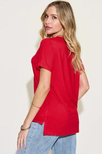 Basic Bae Full Size V - Neck High - Low T-Shirt - Update AvenueT-ShirtsTrendsi1001001570225291001001570225290cbe6d25 - 7ee7 - 413f - 979a - ad4201574de6 - MaxRed