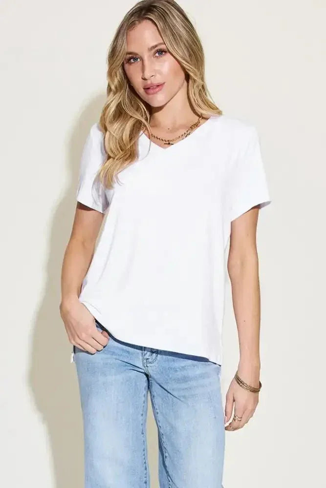 Basic Bae Full Size V - Neck High - Low T-Shirt - Update AvenueT-ShirtsTrendsi10010015702311210010015702311250b62c7d - d0f1 - 4cd9 - 938d - ddb92ac02adc - MaxWhite