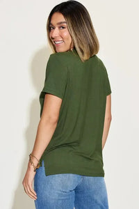 Basic Bae Full Size V - Neck High - Low T-Shirt - Update AvenueT-ShirtsTrendsi1001001570273601001001570273600f0decd9 - 30ff - 4a49 - 94d7 - a8a45ed9dbe8 - MaxMatcha Green