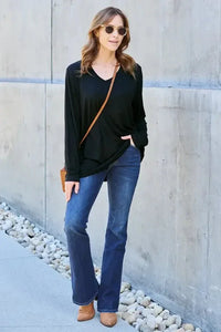 Basic Bae Full Size V - Neck Long Sleeve Top - Update AvenueT-ShirtsTrendsi1001016671411351001016671411358f290910 - d9d9 - 4e96 - a467 - 792a4e2078e9 - MaxBlack