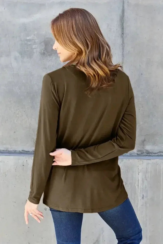 Basic Bae Full Size V - Neck Long Sleeve Top - Update AvenueT-ShirtsTrendsi100101667147733100101667147733ce80510e - 9355 - 4cf3 - b646 - d28063d3eb31 - MaxMocha