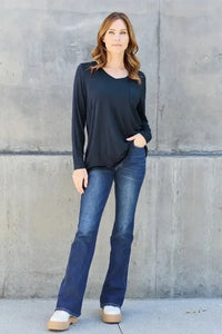 Basic Bae Full Size V - Neck Long Sleeve Top - Update AvenueT-ShirtsTrendsi1001016671494231001016671494233d2c8366 - 8da6 - 4e3b - 86f0 - 6a9f4c7957fd - MaxDark Blue