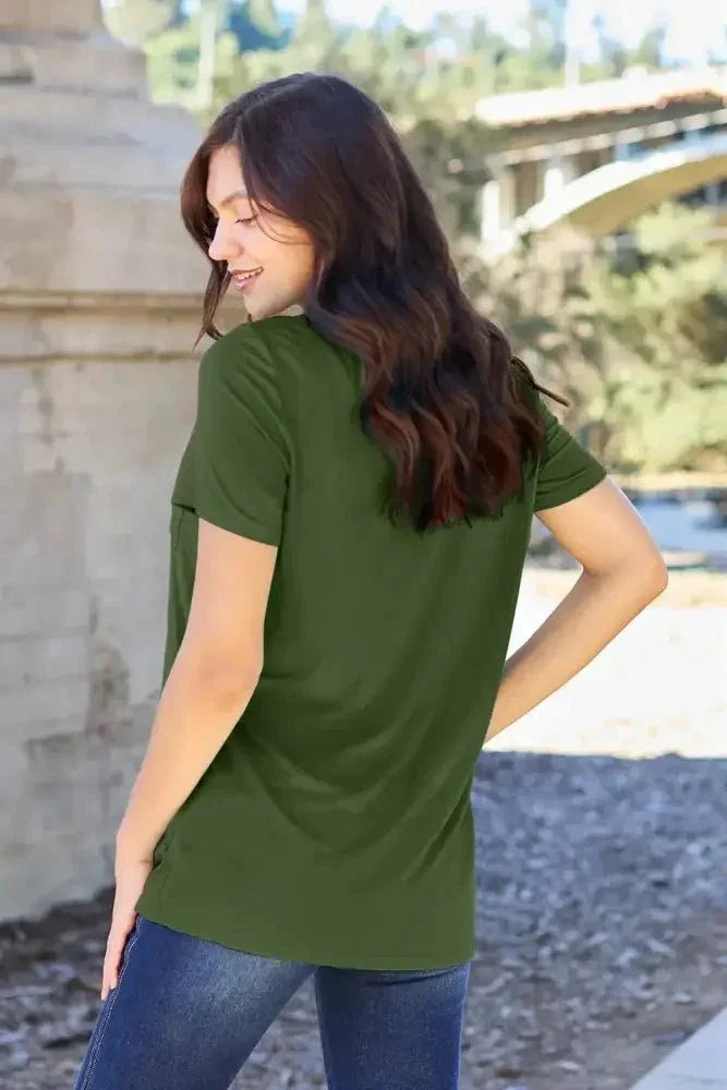 Basic Bae Full Size V - Neck Short Sleeve T-Shirt - Update AvenueT-ShirtsTrendsi1001010052517171001010052517177f4fe3dcfaa34daab5e11a2ca403eea6 - MaxMatcha Green