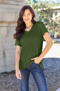 Basic Bae Full Size V - Neck Short Sleeve T-Shirt - Update AvenueT-ShirtsTrendsi1001010052517171001010052517175f544fa2d50e41abb9b6018c2aa521fe - MaxMatcha Green