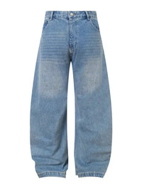 Basic style Oversized Wide leg Jeans - Update AvenueTrendsi100400233484652100400233484652Basic style Oversized Wide leg JeansBlue