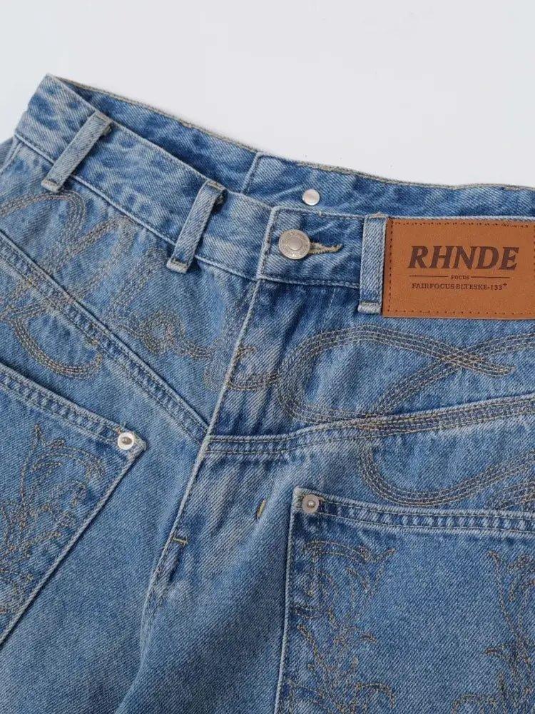 Basic style Oversized Wide leg Jeans - Update AvenueTrendsi100400233484652100400233484652Basic style Oversized Wide leg JeansBlue