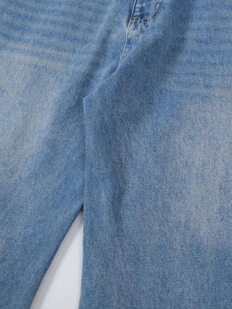 Basic style Oversized Wide leg Jeans - Update AvenueTrendsi100400233484652100400233484652Basic style Oversized Wide leg JeansBlue