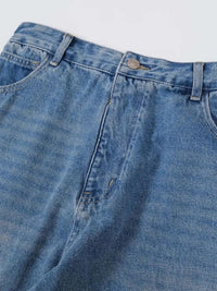 Basic style Oversized Wide leg Jeans - Update AvenueTrendsi100400233484652100400233484652Basic style Oversized Wide leg JeansBlue