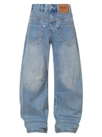 Basic style Oversized Wide leg Jeans - Update AvenueTrendsi100400233484652100400233484652Basic style Oversized Wide leg JeansBlue