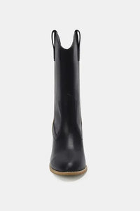 Beast Fashion Butterfly Cut Detail Point Toe Boots - Update AvenueTrendsi100600612851389100600612851389Beast Fashion Butterfly Cut Detail Point Toe BootsBlack