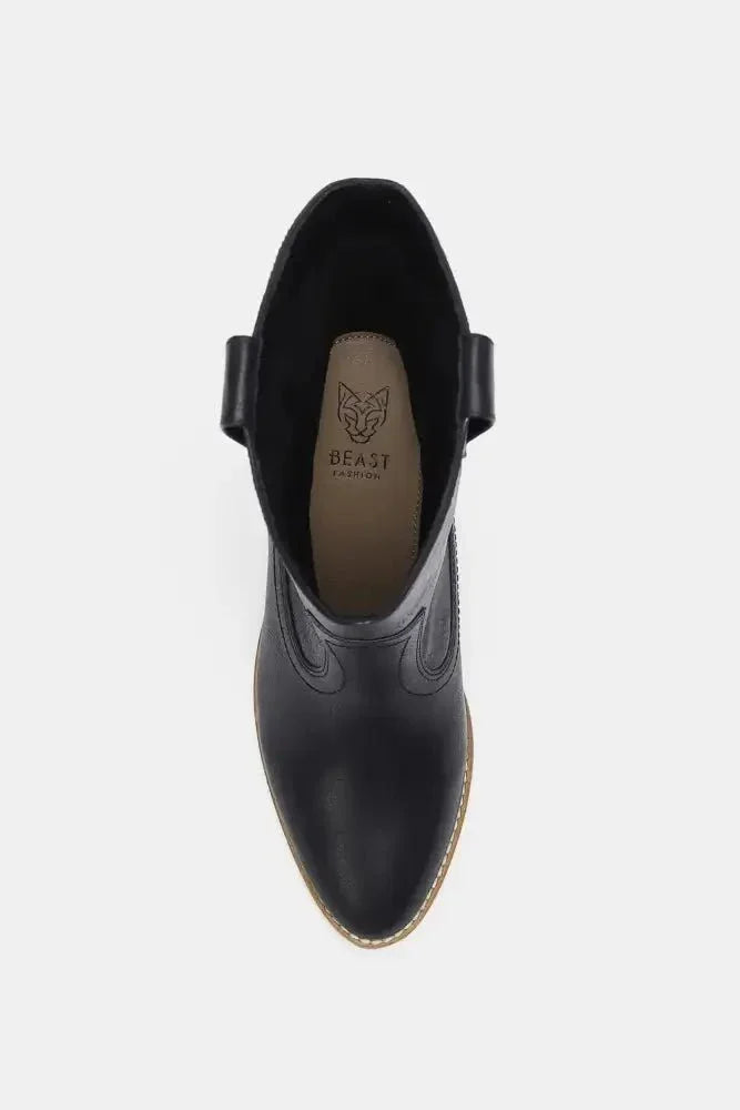 Beast Fashion Butterfly Cut Detail Point Toe Boots - Update AvenueTrendsi100600612851389100600612851389Beast Fashion Butterfly Cut Detail Point Toe BootsBlack