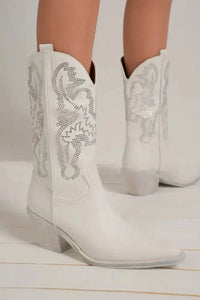 Beast Fashion Rhinestone Detail Point Toe Boots - Update AvenueTrendsi100600776491931100600776491931Beast Fashion Rhinestone Detail Point Toe BootsWhite