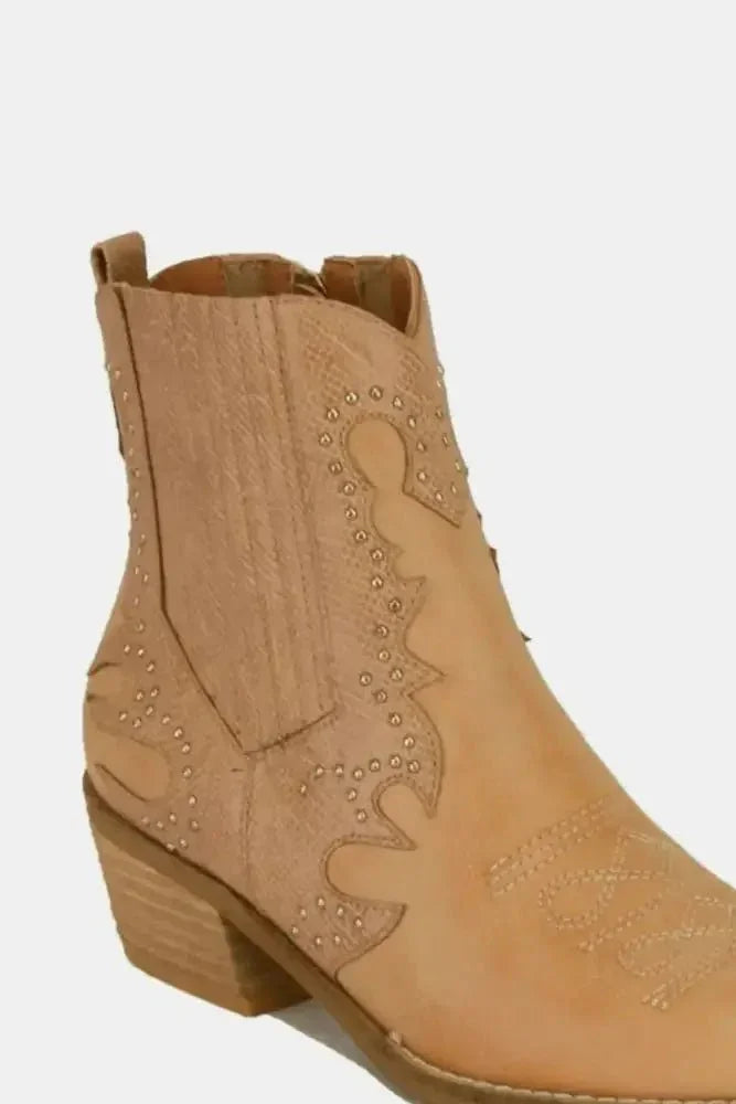 Beast Fashion Studded Detail Point Toe Boots - Update AvenueTrendsi100600636231970100600636231970Beast Fashion Studded Detail Point Toe BootsTaupe