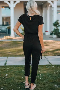 Belted V - Neck Jogger Jumpsuit - Update AvenueKidsTrendsi1001004876736951001004876736951294a6edff9543e1a452873648ed7b6c - MaxBlack