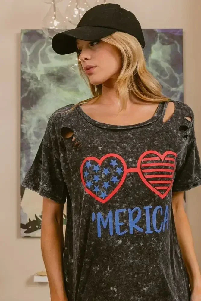 BiBi 4th Of July Theme Mineral Washed Laser Cut Top - Update AvenueT-ShirtsTrendsi1001000417915941001000417915941bc55df240bb4540b58cabe04a8cf739 - Max - OriginBLACK CHARCOAL