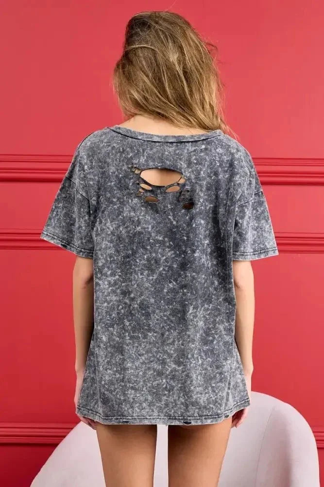 BiBi 4th Of July Theme Mineral Washed Laser Cut Top - Update AvenueT-ShirtsTrendsi100100041791594100100041791594570549f67dc1400da5d60acb458d63dc - Max - OriginBLACK CHARCOAL