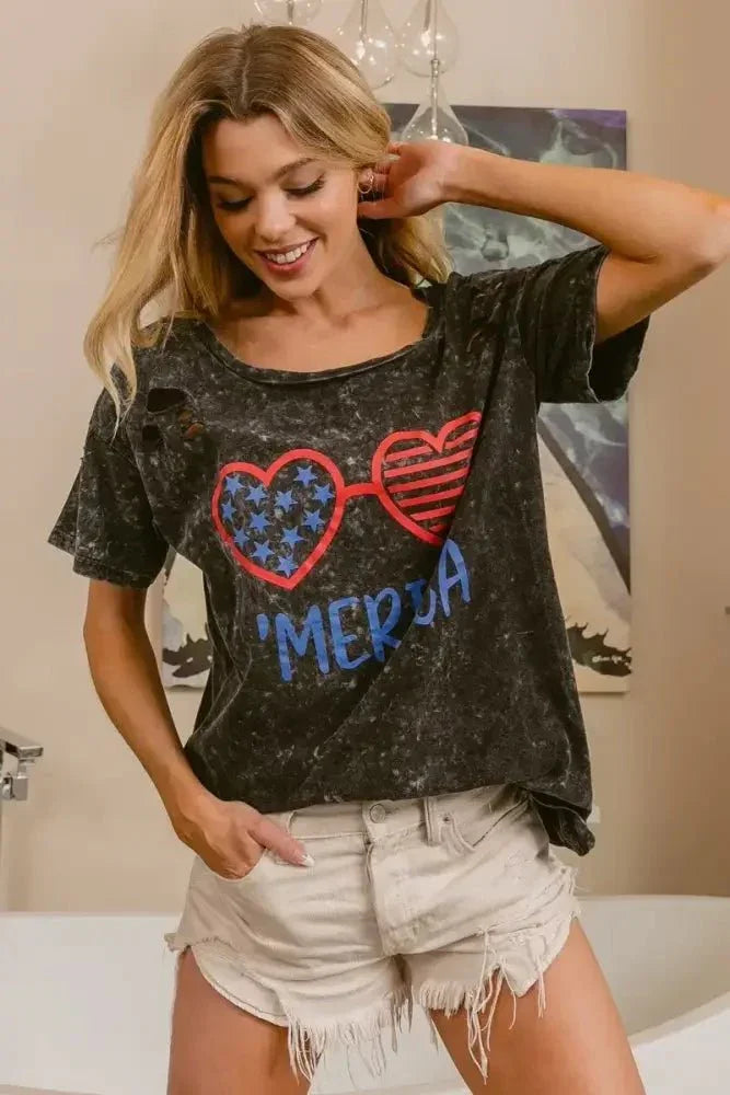 BiBi 4th Of July Theme Mineral Washed Laser Cut Top - Update AvenueT-ShirtsTrendsi10010004179159410010004179159422ca725f14504028a4dfb787af16b46a - Max - OriginBLACK CHARCOAL