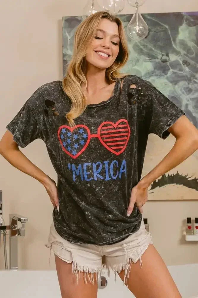 BiBi 4th Of July Theme Mineral Washed Laser Cut Top - Update AvenueT-ShirtsTrendsi100100041791594100100041791594c4c029a55d51452f946a44e244c145ea - Max - OriginBLACK CHARCOAL