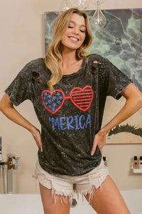 BiBi 4th Of July Theme Mineral Washed Laser Cut Top - Update AvenueT-ShirtsTrendsi100100041791594100100041791594c4c029a55d51452f946a44e244c145ea - Max - OriginBLACK CHARCOAL