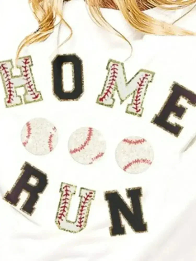 BiBi Baseballs Homerun Letter Washed Short Sleeve Top - Update AvenueT-ShirtsTrendsi10010027705191710010027705191756b42994 - 12d1 - 48fa - 991d - f97de48c6472 - Max - OriginWHITE/BLACK