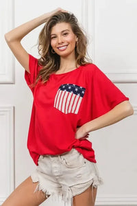 BiBi French Terry With Front Pocket Dolman Sleeves Top - Update AvenueT-ShirtsTrendsi100100951601724100100951601724e0bb10cf6f254af09b6228c4dd4a5834 - Max - OriginRED