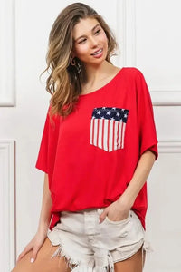 BiBi French Terry With Front Pocket Dolman Sleeves Top - Update AvenueT-ShirtsTrendsi100100951601724100100951601724454f6ec0bb1a4d8fb934867e8a542bab - Max - OriginRED