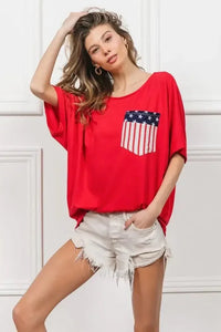 BiBi French Terry With Front Pocket Dolman Sleeves Top - Update AvenueT-ShirtsTrendsi100100951601724100100951601724a63f47b9fc814004b14bd62010a48799 - Max - OriginRED